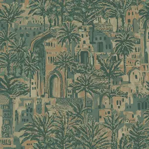 Alchemy Wallpaper Collection Tipaza Green Silver Holden 65830