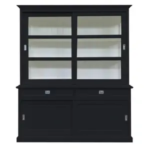 Stiles Display Cabinet Grey Anthracite