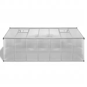 Berkfield Greenhouse Reinforced Aluminium 10.53 m2