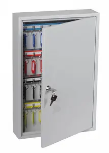 Phoenix Commercial Key Cabinet KC0600K 64 Hook with Key Lock.