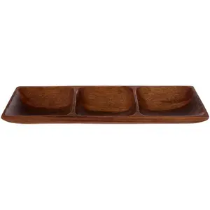 Interiors by Premier Kora Three Section Rectangular Serving Dish