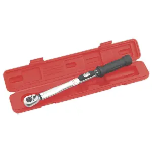 Sealey Torque Wrench Locking Micrometer Style 3/8"Sq Drive10-110Nm(10-80lb.ft) Calibrated STW200