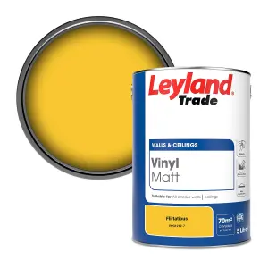 Leyland Trade Vinyl Matt Walls & Ceilings Emulsion Paint Flirtatious (PPG1212-7) 5L