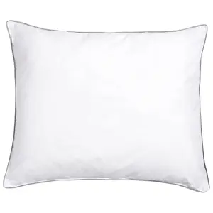 Set of 2 Pillows PELISTER Japara Cotton Low 50 x 60 cm White