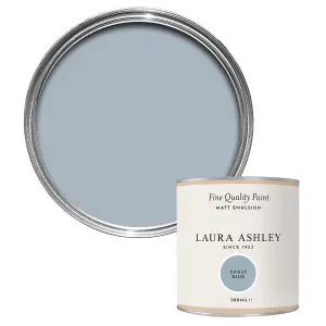 Laura Ashley Chalk Blue Matt Emulsion paint, 100ml