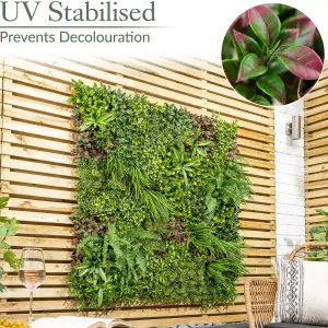 Paradise Artificial Living Wall Panels Fence Covering Indoor Outdoor (Set of 4 1m x 1m)