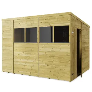 Store More Tongue and Groove Pent Shed - 10x8 Windowed