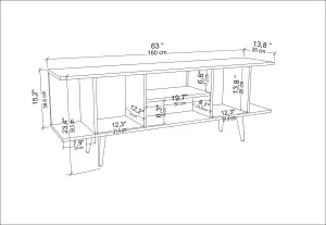 Decorotika Akya TV Stand TV Unit for TVs up to 65 inch