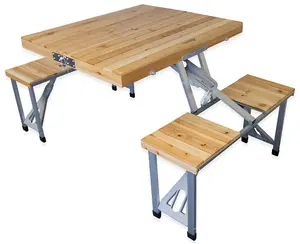 Andes Folding Wooden Camping Table