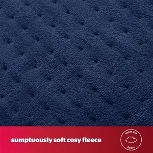 Silentnight Heated Throw - Navy