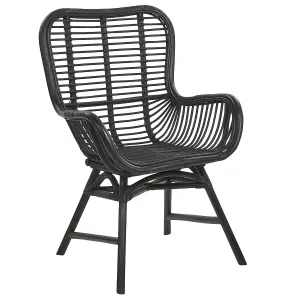 Dining Chair TOGO Rattan Black