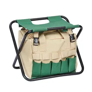 Smart Garden Hobby Seat Canvas Bag Folding Tool Stool Detachable Gardening