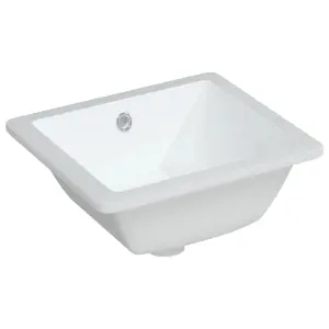 Bathroom Sink White 36x31.5x16.5 cm Rectangular Ceramic