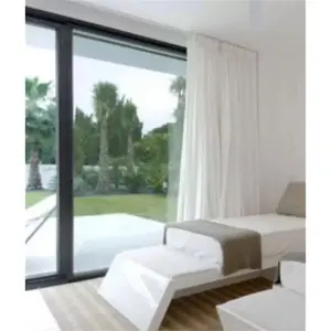 995mm(W) x 945mm(H) Aluminium Flush Casement Window - 1 Botttom Opening Window (Left) - Anthracite Internal & External