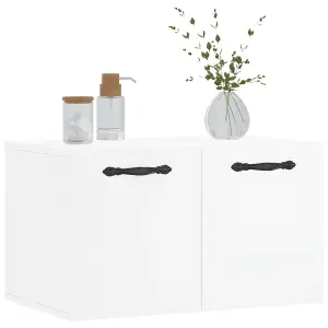 Berkfield Wall Cabinet High Gloss White 60x36.5x35 cm Engineered Wood