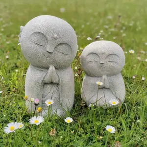 Cathe Faux Stone Garden Statue 15cm H x 10cm W x 9cm D