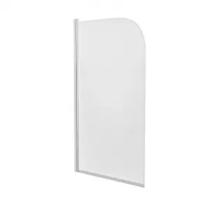 Nes Home Denver 800 mm Frameless Curved Bath Shower Screen Door