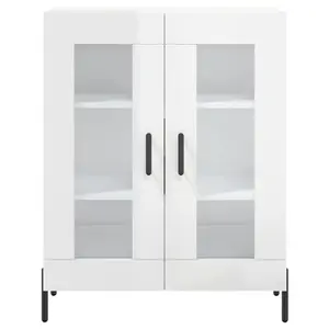 Stonefort Display Cabinet High Gloss White