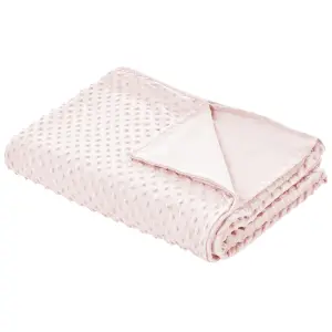 Weighted Blanket Cover CALLISTO 120 x 180 cm Pastel Pink