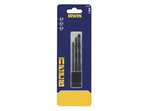 IRWIN HSS Drill Bit Hex Shank Bit Set, 3 Piece