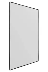 MirrorOutlet Artus - Black Aluminium Edged Full Length Wall Leaner Mirror 68" X 43" (174CM X 110CM)