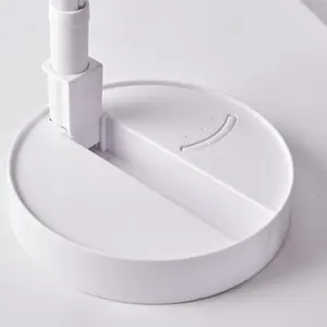 USB Rechargeable Foldaway Fan - Telescopic Height Adjustable Desk or Stand Cooling Fan with 3 Speeds & 180 Angle Adjustment