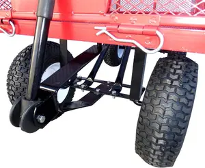 LiftMate Heavy Duty Garden Trolley Cart Wagon Truck with Folding Sides, 350kg Capacity