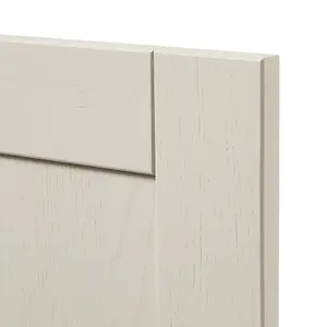 GoodHome Verbena Painted natural ash Matt cashmere Shaker Tall appliance Cabinet door (W)600mm (H)723mm (T)20mm