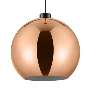 GoodHome Pocyon Copper effect Pendant Light shade (D)28cm