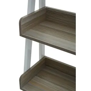 Interiors By Premier Versatile Five Tier Light Oak Shelf Unit, Ample Storage Space Shelving Unit, Durable Tall Cupboard Shelves