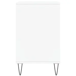 Berkfield Shoe Cabinet High Gloss White 102x36x60 cm Engineered Wood