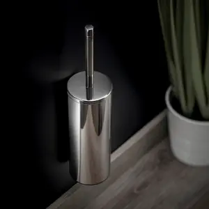 Cosmic Toilet Brush Glossy Stainless Steel Logic