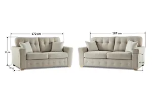 Furniture Stop - Leroy™ Fabric 3+2 Seater Sofa Set