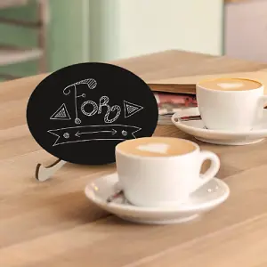 ALLboards Table top chalkboards OVAL SHAPE - set of 10