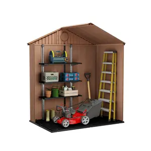 Keter Darwin 6 ft. W x 4 ft. D Double Door Apex Outdoor Garden Shed