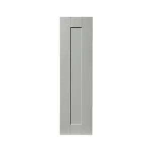 GoodHome Alpinia Matt grey wood effect Shaker Tall wall Cabinet door (W)250mm (H)895mm (T)18mm