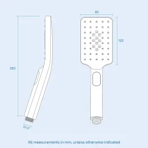 Nes Home Square Select Technology 3 Mode (ABS) Matte White