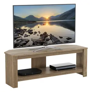 AVF Calibre 1.15m TV Stand, for TVs up to 55" - Rustic Sawn Oak