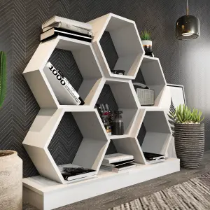 Decorotika Cicek Hexagonal Bookshelf