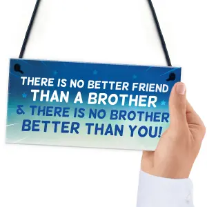 Brother Plaque Novelty Brother Gift For Birthday Christmas Friend Gift For Him Keepsake Plaque