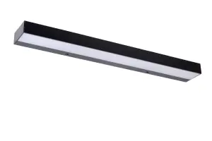 Lucide Alexa Modern Wall Light Bathroom - LED - 1x8W 3000K - IP44 - Black