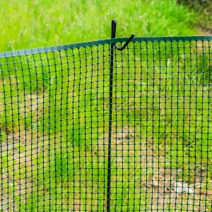 Woodside Plastic Mesh Garden Fencing - 1m x 10m GREEN