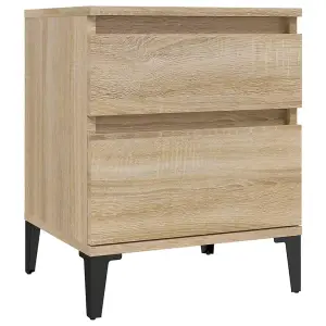 Berkfield Bedside Cabinets 2 pcs Sonoma Oak 40x35x50 cm