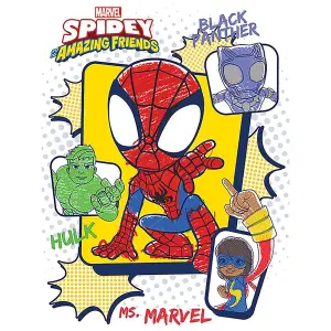 Marvel Spider-Man And His Amazing Friends Canvas Print Multicoloured (80cm x 60cm)