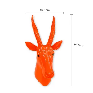 Walplus Animal Head Home Decoration Wall Art Sculpture - Amber Antelope