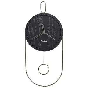 Beliani Retro Wall Clock SIERRE Black