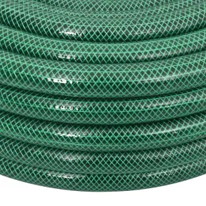 Berkfield Garden Hose with Fitting Set Green 10 m PVC