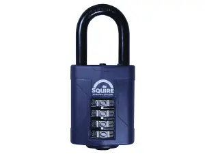 Squire CP50/1.5 Premium 4-Wheel Combination Padlock with Long Shackle for Ultimate Security