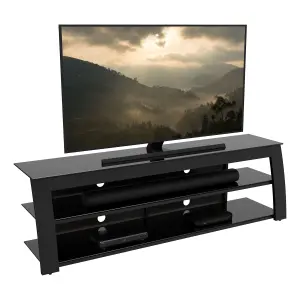 AVF Kivu 1.8m TV Stand, for TVs up to 90" - Black