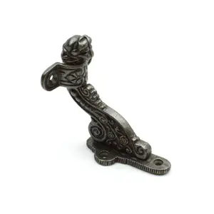 Oakcrafts - Antique Cast Iron Ornate Animal Head Handrail Bracket